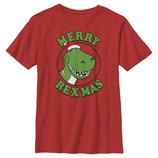 Boy’s Toy Story Christmas Santa Rex T-Shirt