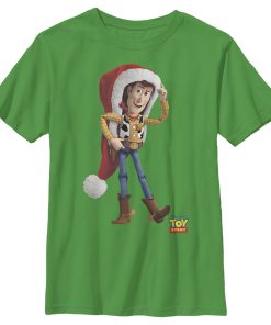 Boy’s Toy Story Christmas Woody Santa Claus T-Shirt