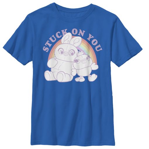 Boy’s Toy Story Ducky & Bunny Stuck on You Rainbow T-Shirt