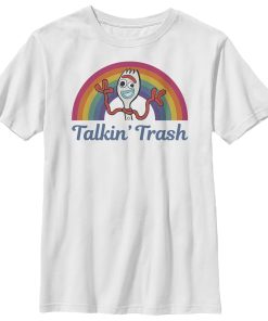 Boy’s Toy Story Forky Talkin’ Trash Rainbow T-Shirt
