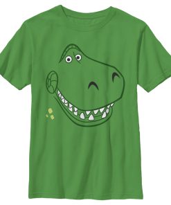 Boy’s Toy Story Grinning Rex Face T-Shirt