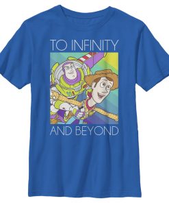 Boy’s Toy Story Infinity and Beyond Rainbow T-Shirt