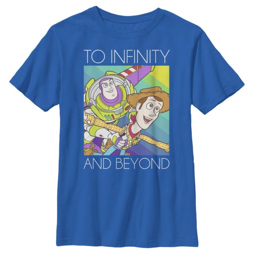 Boy’s Toy Story Infinity and Beyond Rainbow T-Shirt