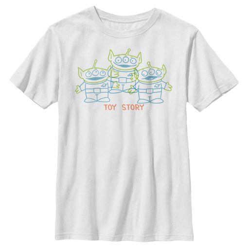 Boy’s Toy Story Line Art Squeeze Aliens T-Shirt