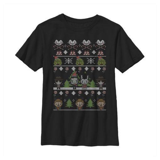 Boy’s Universal Monsters Ugly Christmas Style T-Shirt