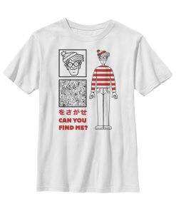 Boy’s Where’s Waldo Kanji Can You Find Me T-Shirt