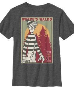 Boy’s Where’s Waldo Travel Poster T-Shirt