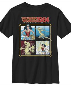 Boy’s Wonder Woman 1984 Comic Panels T-Shirt