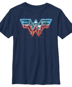 Boy’s Wonder Woman 1984 TV Logo Overlay T-Shirt
