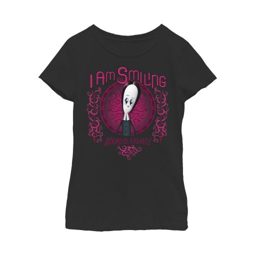 Girl’s Addams Family Wednesday I Am Smiling T-Shirt