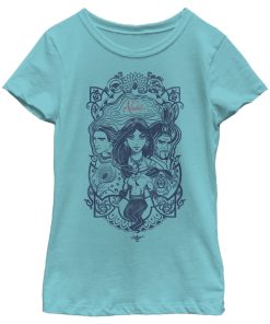 Girl’s Aladdin Character Frame T-Shirt