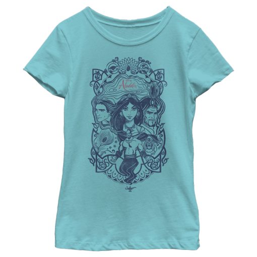 Girl’s Aladdin Character Frame T-Shirt