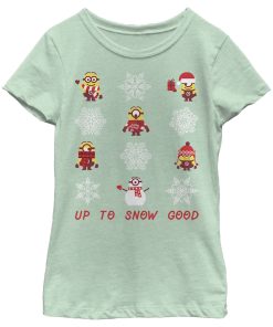 Girl’s Despicable Me Christmas Up to Snow Good T-Shirt