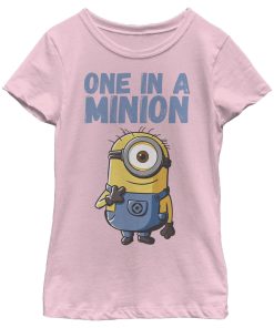 Girl’s Despicable Me Cute One in a Minion T-Shirt