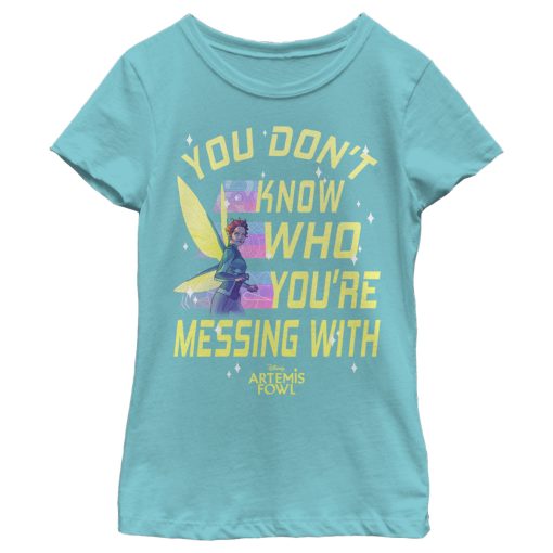 Girl’s Disney Artemis Fowl Don’t Mess with Fairy T-Shirt