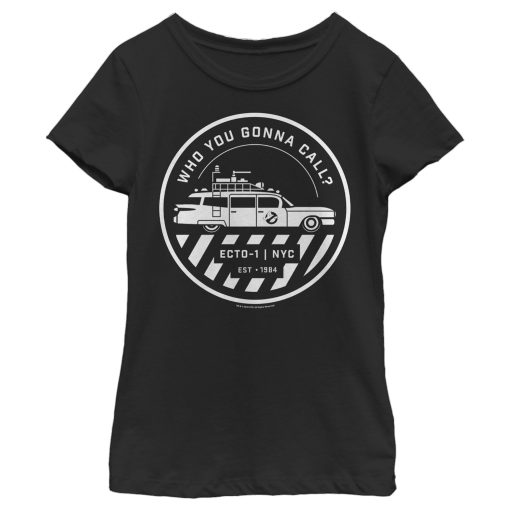 Girl’s Ghostbusters Ecto-1 Wagon Logo T-Shirt