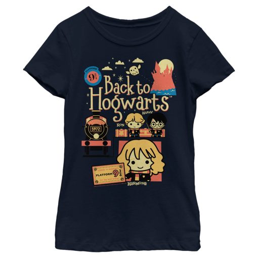 Girl’s Harry Potter Back to Hogwarts Cartoon T-Shirt