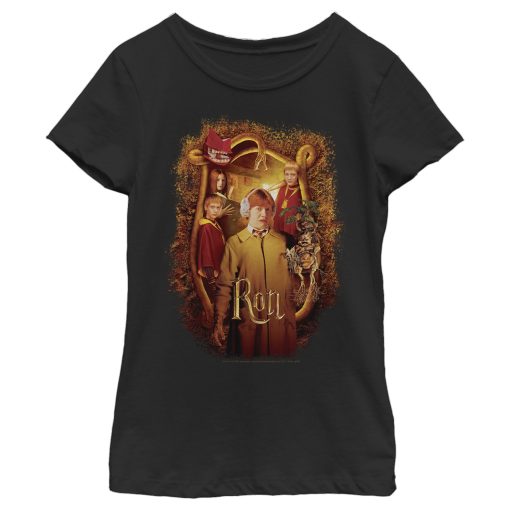 Girl’s Harry Potter Chamber Of Secrets Ron Portrait T-Shirt