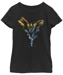 Girl’s Harry Potter Dragon Flame Silhouette T-Shirt