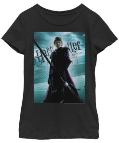 Girl’s Harry Potter Half-Blood Prince Ron Quidditch Poster T-Shirt