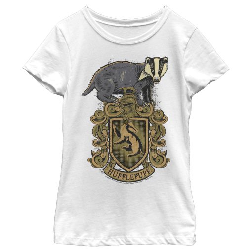 Girl’s Harry Potter Hufflepuff Crest T-Shirt