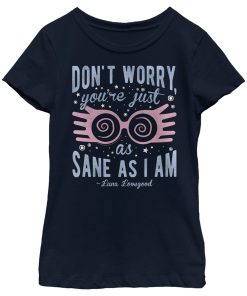 Girl’s Harry Potter Just As Sane As Luna Lovegood T-Shirt