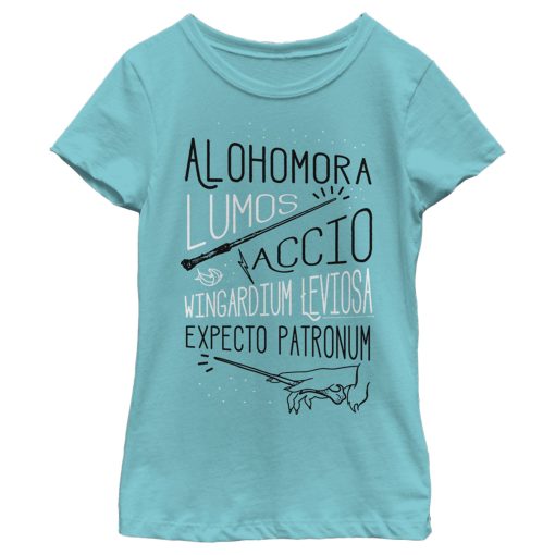 Girl’s Harry Potter List of Spells T-Shirt