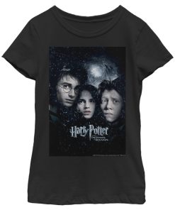 Girl’s Harry Potter Prisoner Of Azkaban Harry Ron Hermione Poster T-Shirt
