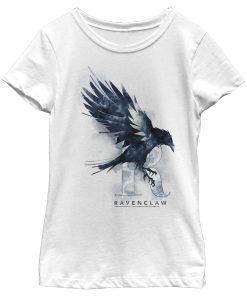 Girl’s Harry Potter Ravenclaw Bird Watercolor T-Shirt