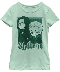Girl’s Harry Potter Slytherin Cartoon Characters T-Shirt