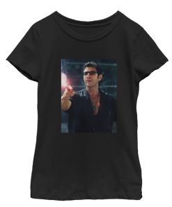 Girl’s Jurassic Park Dr. Malcolm Flare Distraction T-Shirt