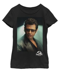 Girl’s Jurassic Park Dr. Malcolm Hero Portrait T-Shirt