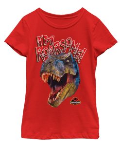 Girl’s Jurassic Park I’m Roarsome T.Rex T-Shirt