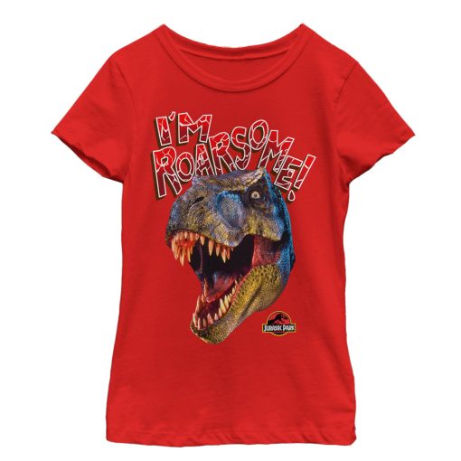 Girl’s Jurassic Park I’m Roarsome T.Rex T-Shirt