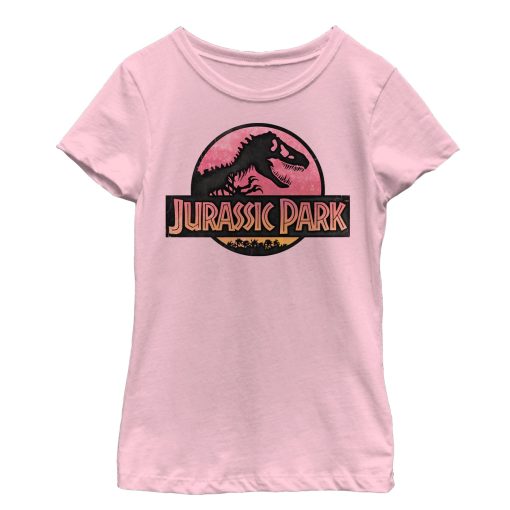 Girl’s Jurassic Park Logo Sunset T-Shirt