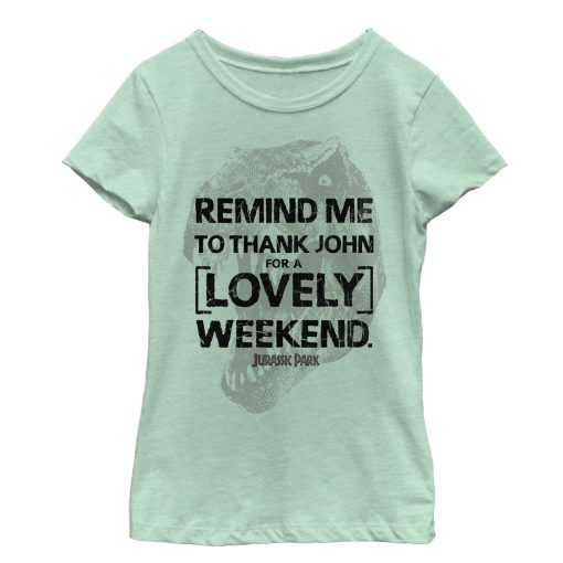 Girl’s Jurassic Park Lovely Weekend T-Shirt