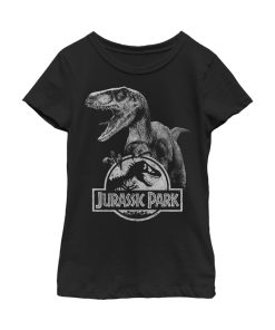 Girl’s Jurassic Park Raptor Logo T-Shirt