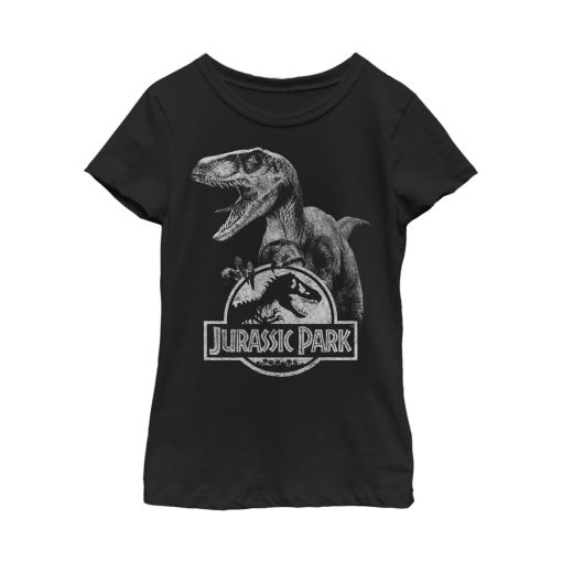 Girl’s Jurassic Park Raptor Logo T-Shirt