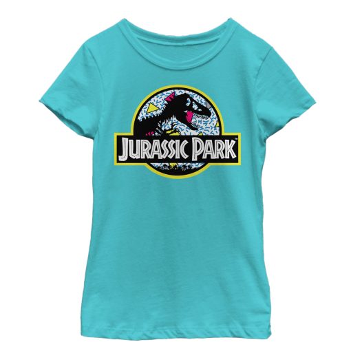 Girl’s Jurassic Park Retro Party Logo T-Shirt