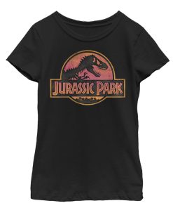 Girl’s Jurassic Park Sunrise Logo T-Shirt