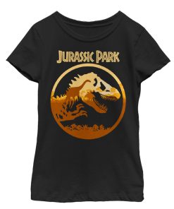 Girl’s Jurassic Park T. Rex Sunset Silhouette T-Shirt