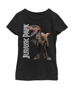 Girl’s Jurassic Park Velociraptor Logo T-Shirt