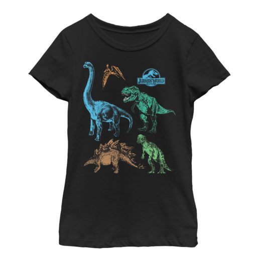 Girl’s Jurassic World Dinosaur Party T-Shirt