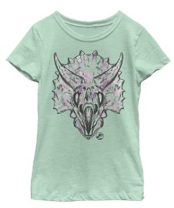 Girl’s Jurassic World Fallen Kingdom Artistic Triceratops T-Shirt