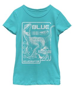 Girl’s Jurassic World Fallen Kingdom Blue Details T-Shirt