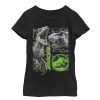 Girl’s Jurassic World Fallen Kingdom Camo Print Dinosaurs T-Shirt