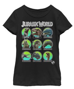 Girl’s Jurassic World Fallen Kingdom Dino All Stars T-Shirt