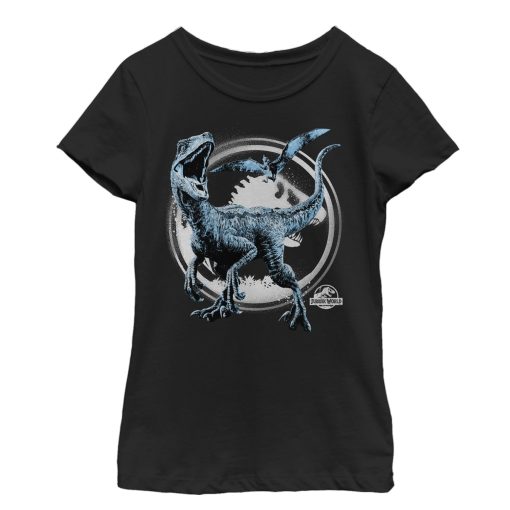 Girl’s Jurassic World Fallen Kingdom Dinosaur Battle T-Shirt