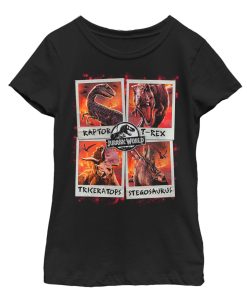 Girl’s Jurassic World Fallen Kingdom Fire Polaroid T-Shirt