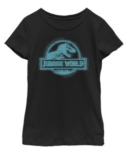 Girl’s Jurassic World Fallen Kingdom Glitch Logo T-Shirt